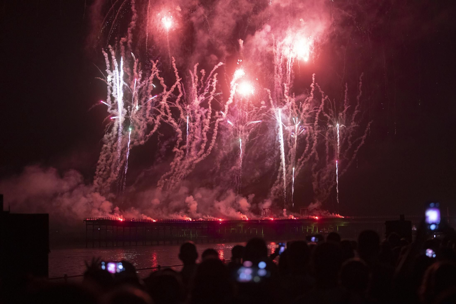 Colombinas 2022: Imágenes de los fuegos artificiales en el Paseo de la Ría