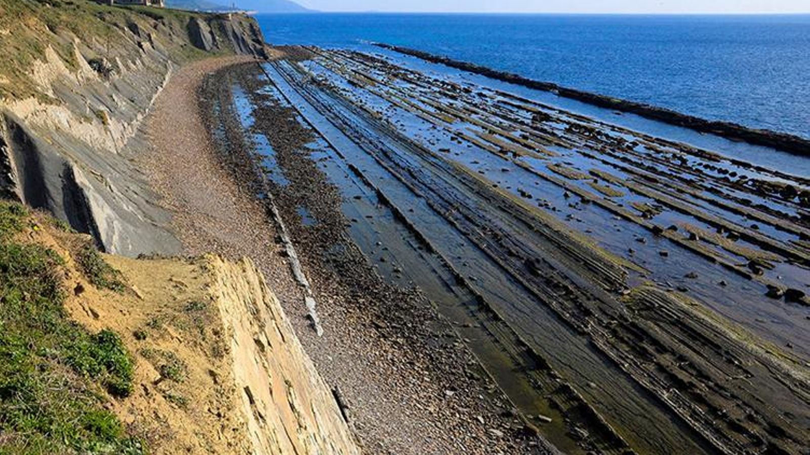 Un sector del flysch en el Estrecho.
