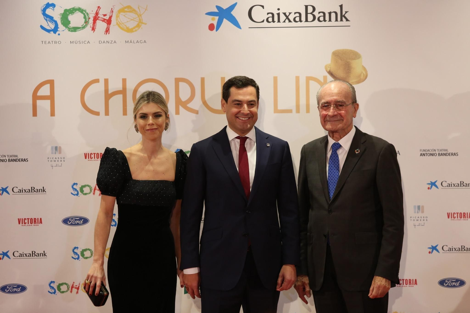 La alfombra roja de la inauguración del Teatro del Soho.