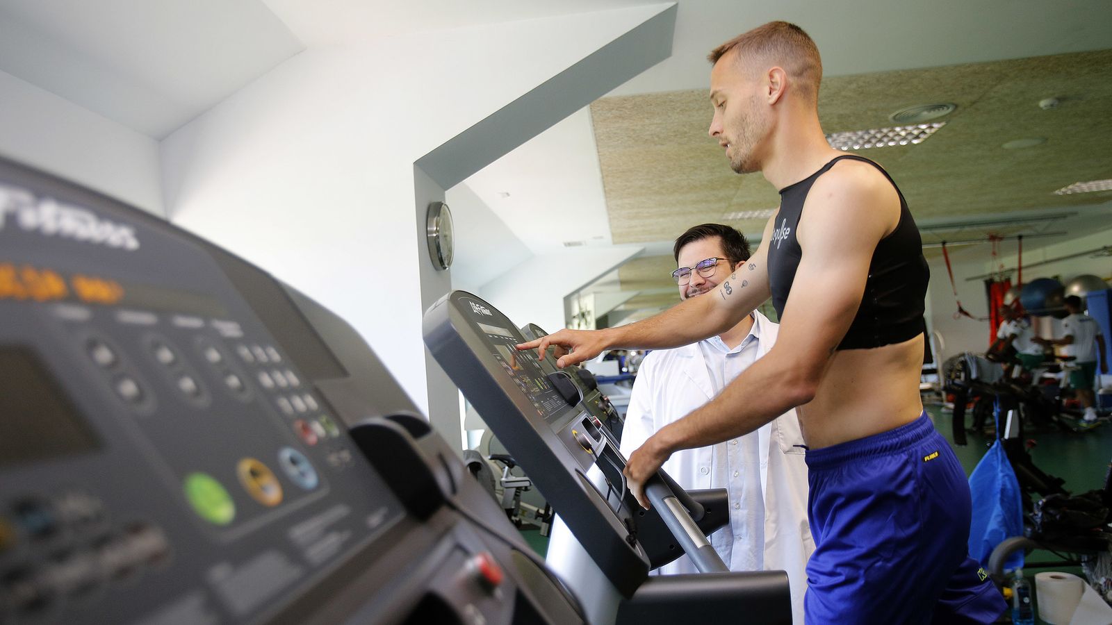 Canales realiza una prueba de esfuerzo.