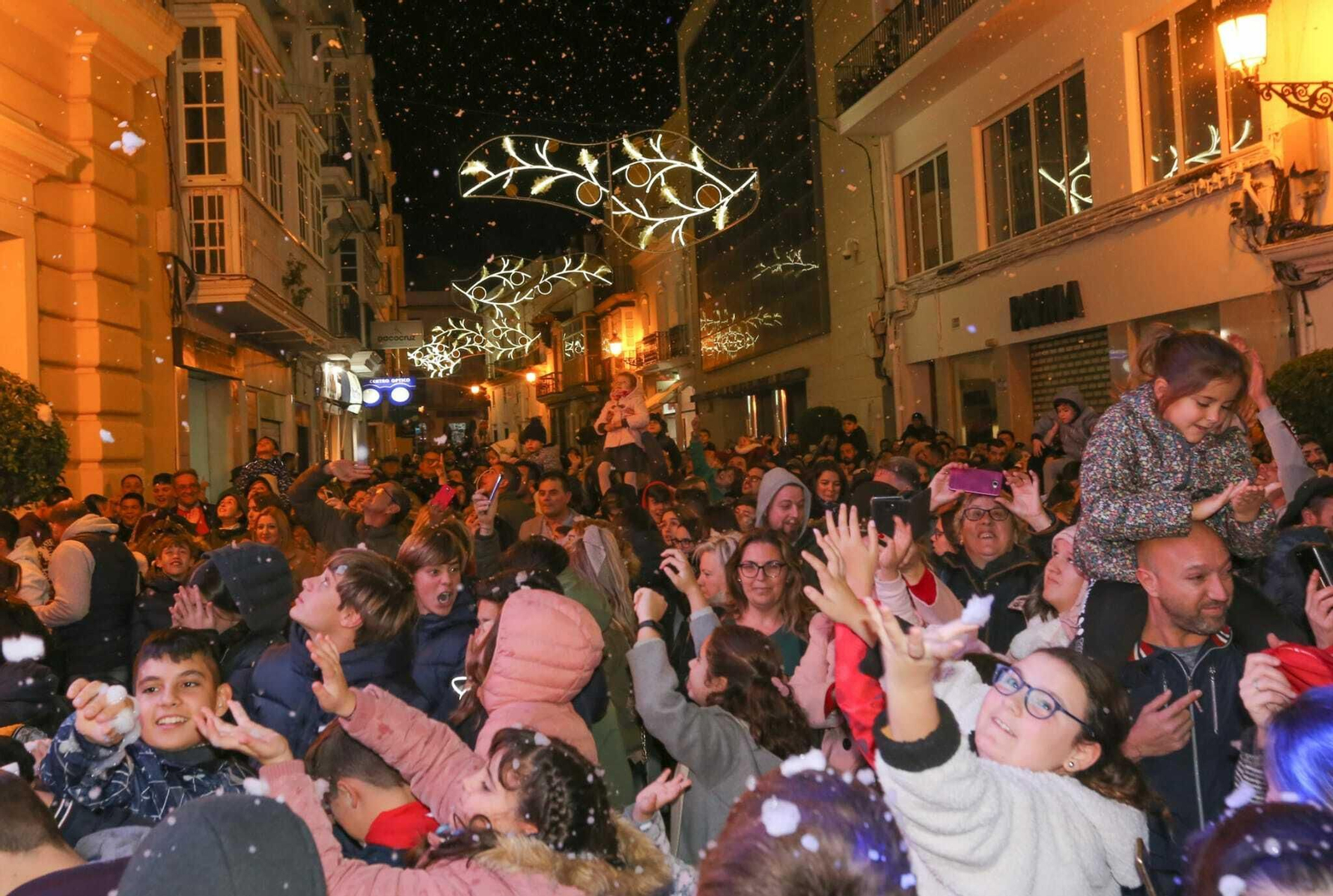 Nevada artificial en Chiclana