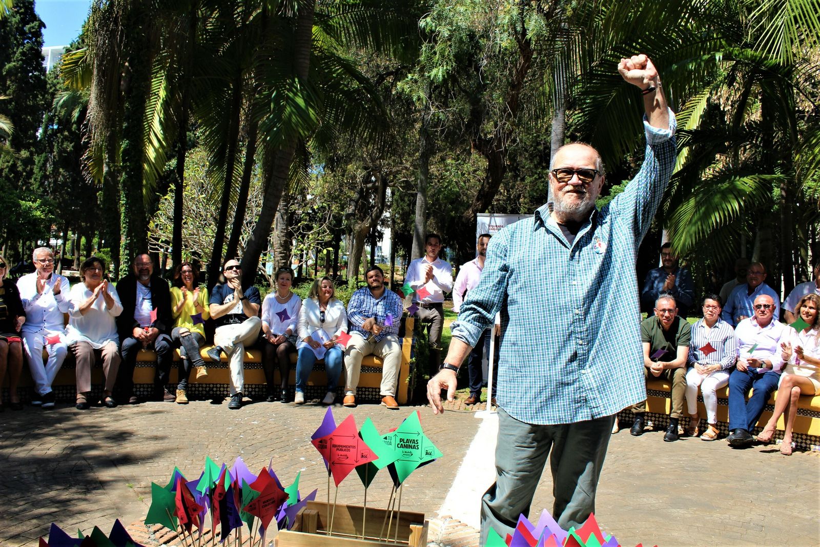 Andrés Cuevas durante un acto.