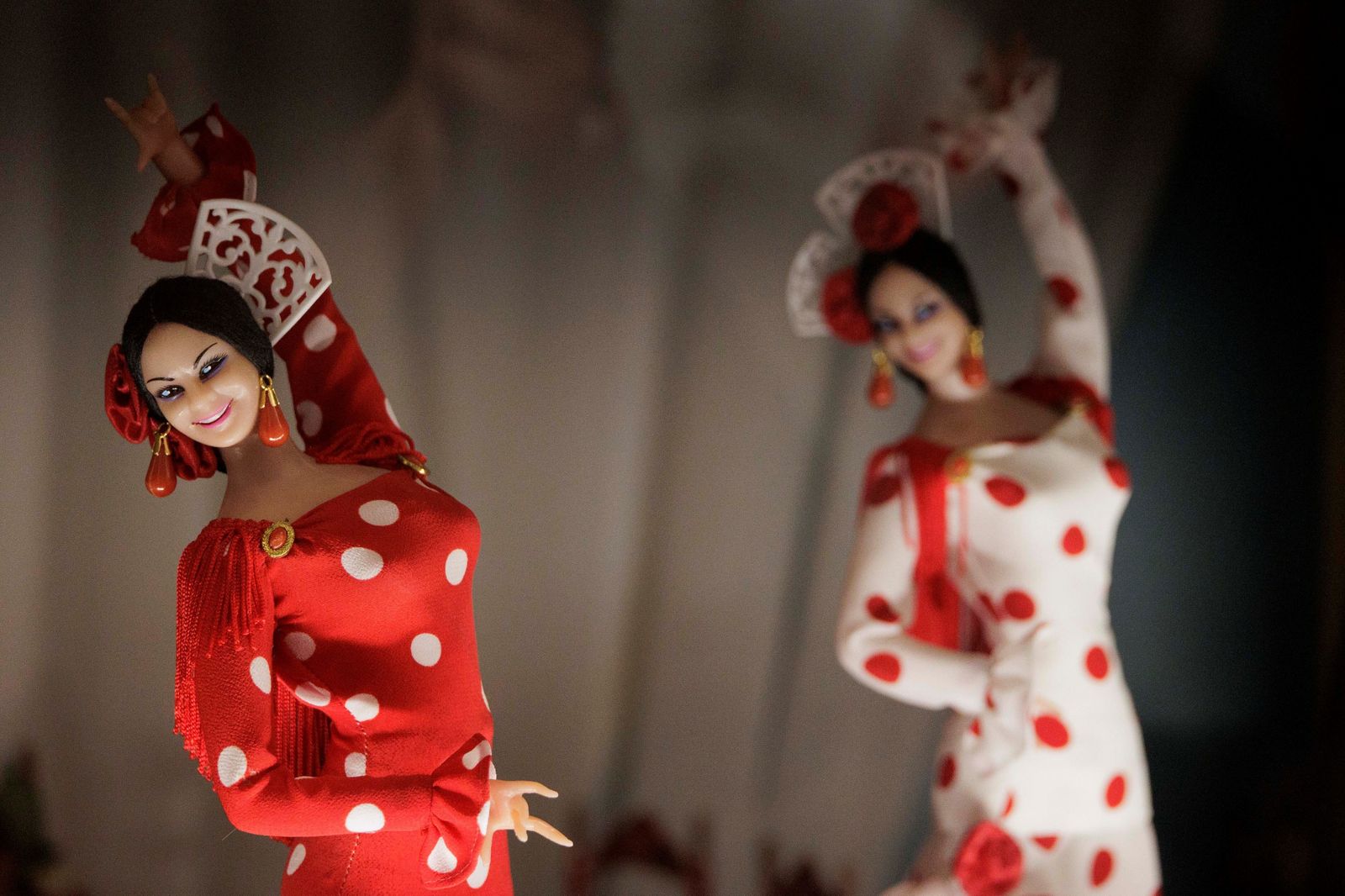 Otras secciones y muñecas de interés en la colección, situada en una de las alas del Centro de Interpretación del Vino y la Sal de Chiclana.