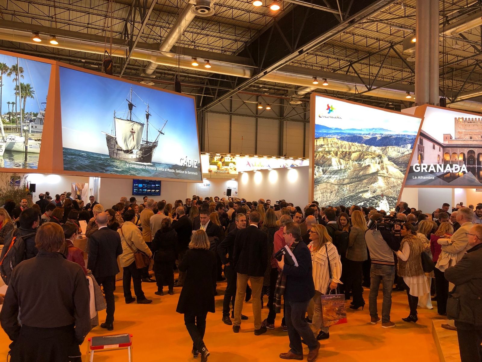 Miles de personas han pasado estos días por el pabellón de Andalucía en Fitur