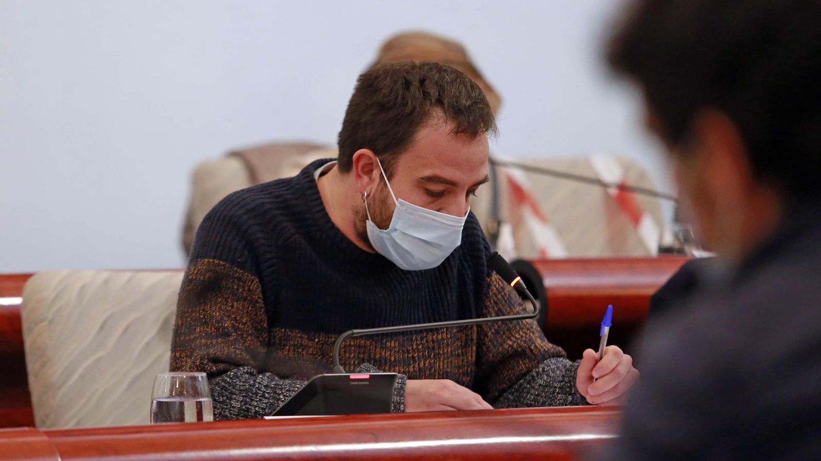 Ángel Cardiel, en el transcurso de un pleno.