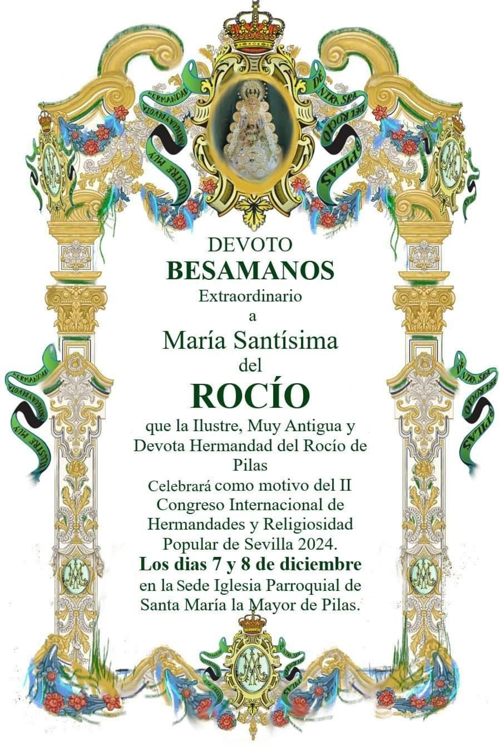 Cartel anunciador del besamanos extraordinario. Cartel anunciador del besamanos extraordinario.