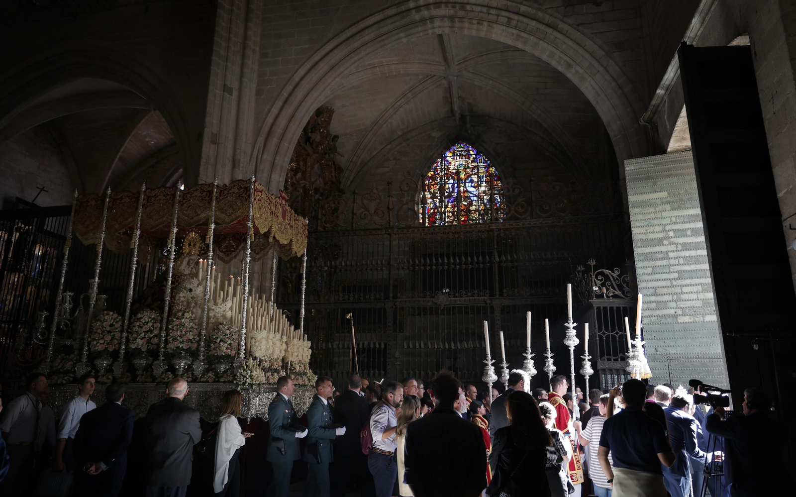 Imágenes del regreso de la Virgen de las Mercedes a su templo