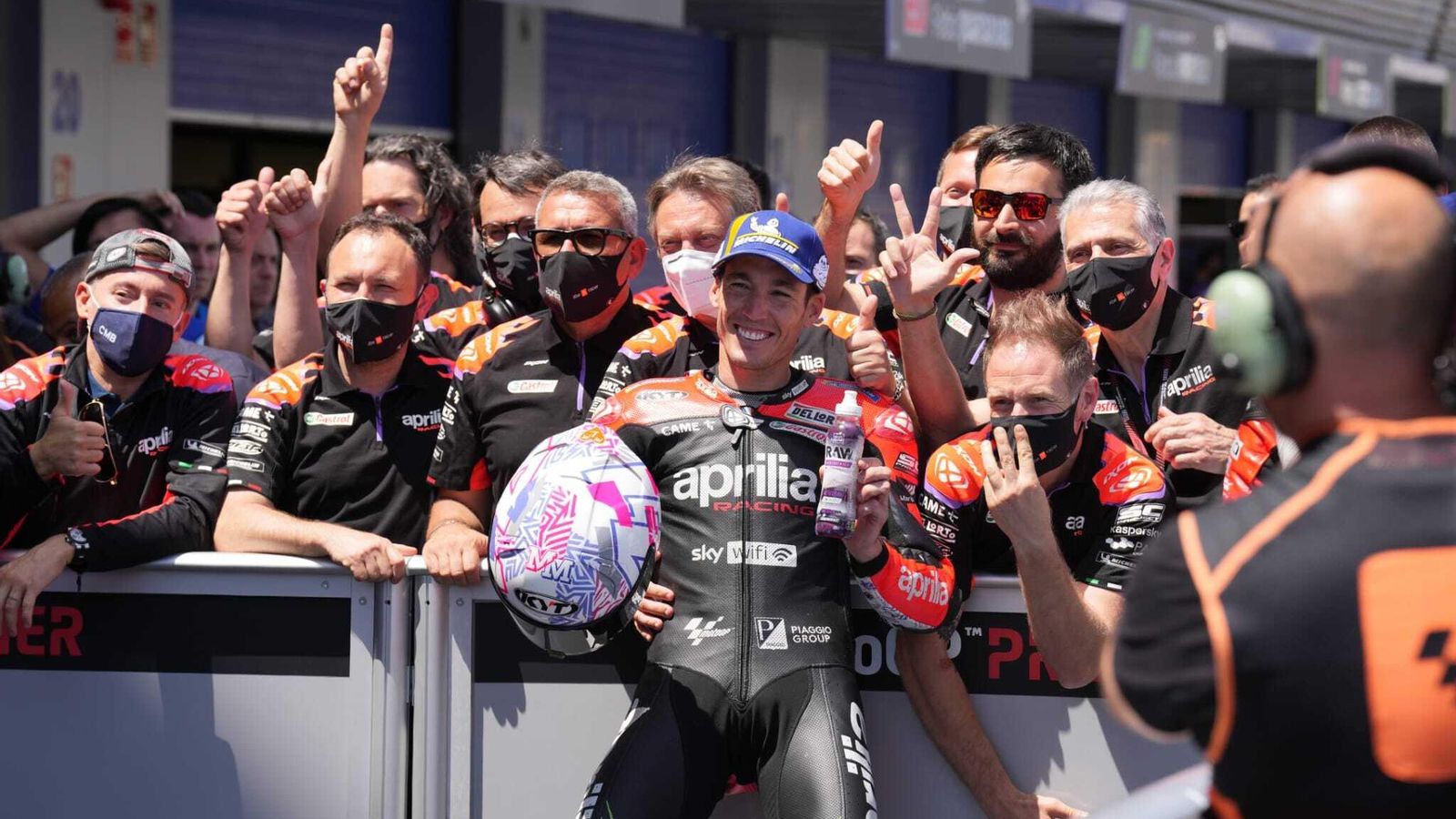 Aleix, feliz por su tercera plaza.