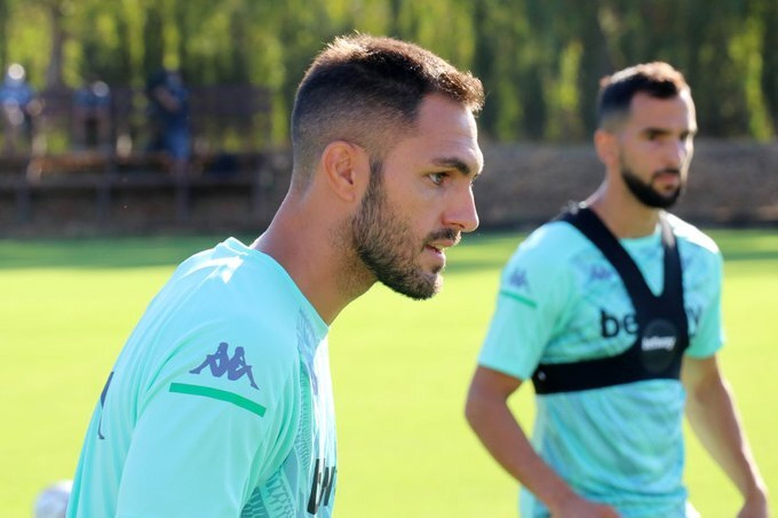 Víctor Ruiz, en un entrenamiento reciente.
