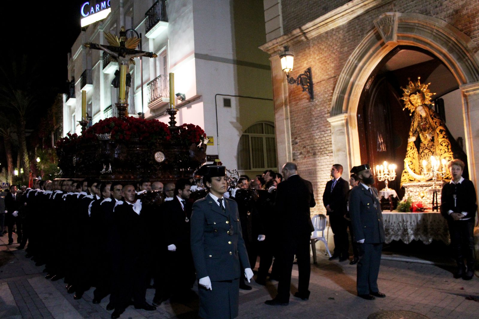 Imágenes de la procesión del Jueves Santo en Vera