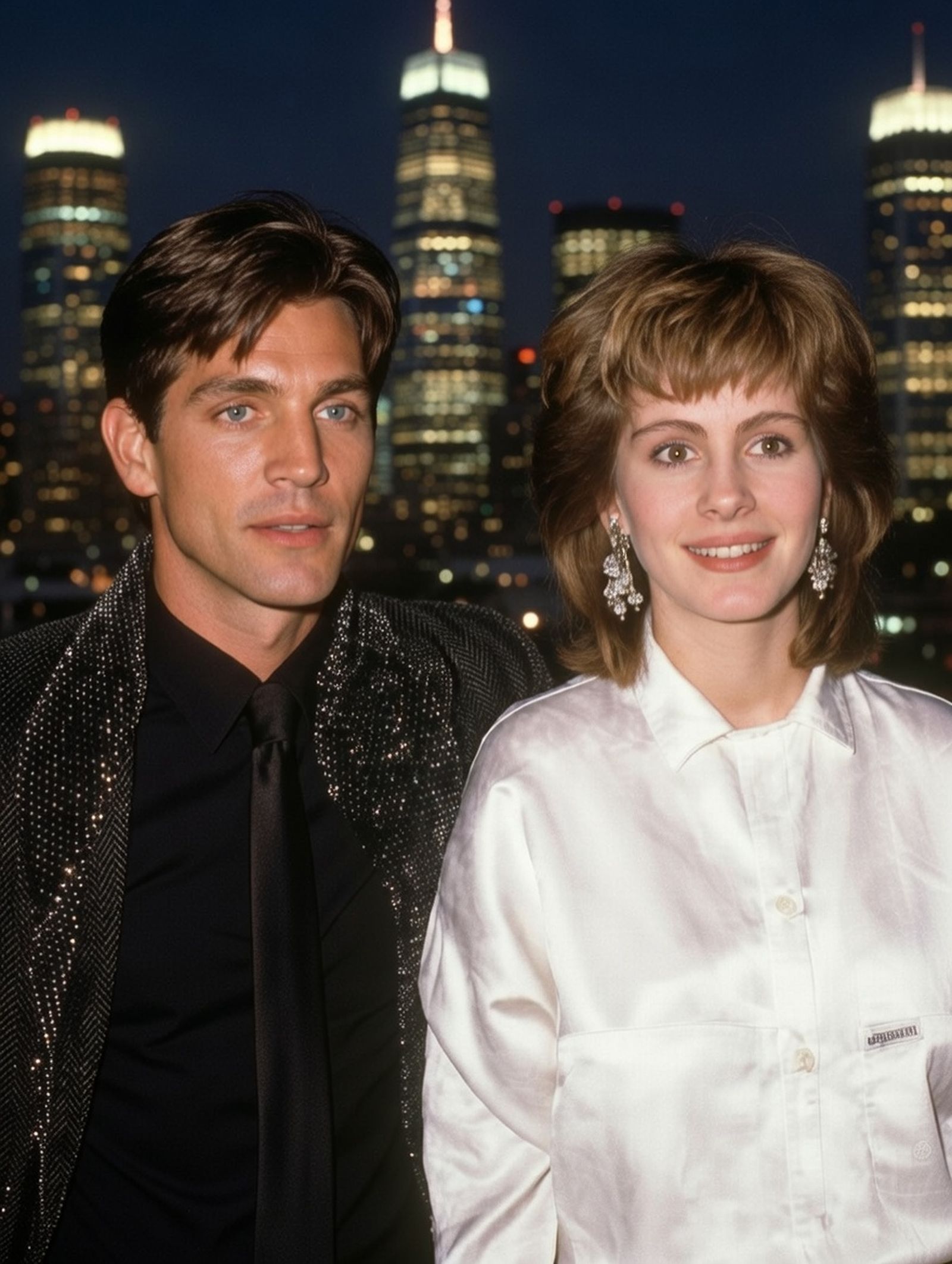 Eric y Julia Roberts captados por las revistas a finales de los 80 antes de la eclosión estelar de ella