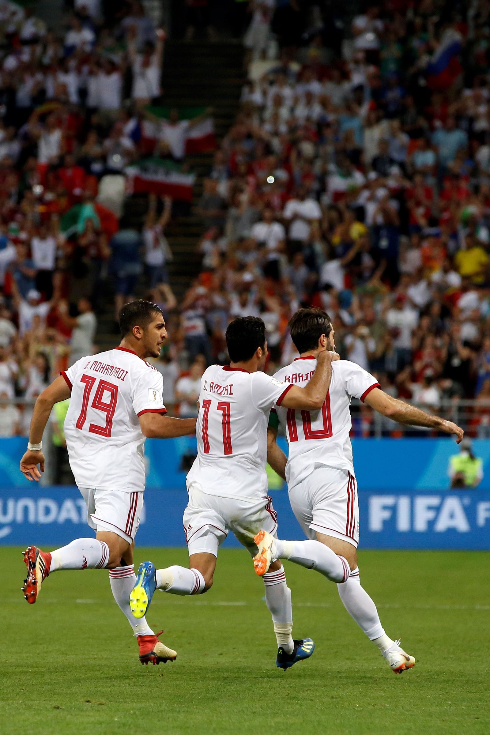 Las imágenes del Irán-Portugal