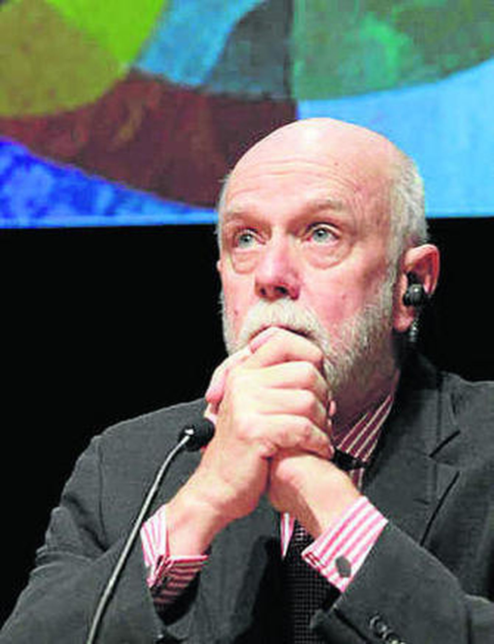 Richard Armstrong, ayer en Bilbao.