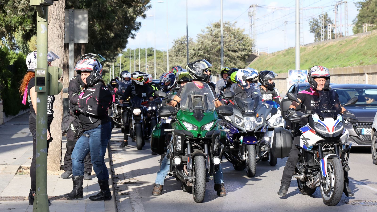 Caravana motera desde el Circuito de Jerez al Parque González Hontoria