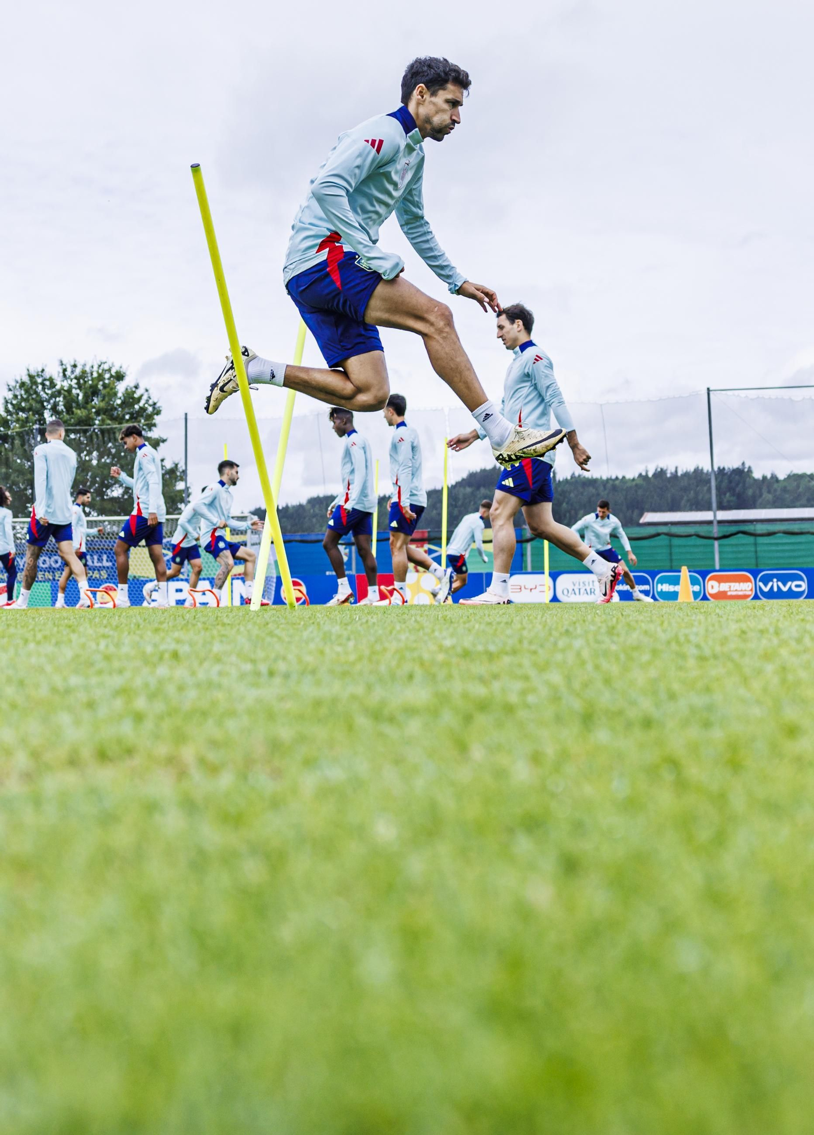 Las fotos de España antes del partido contra Alemania