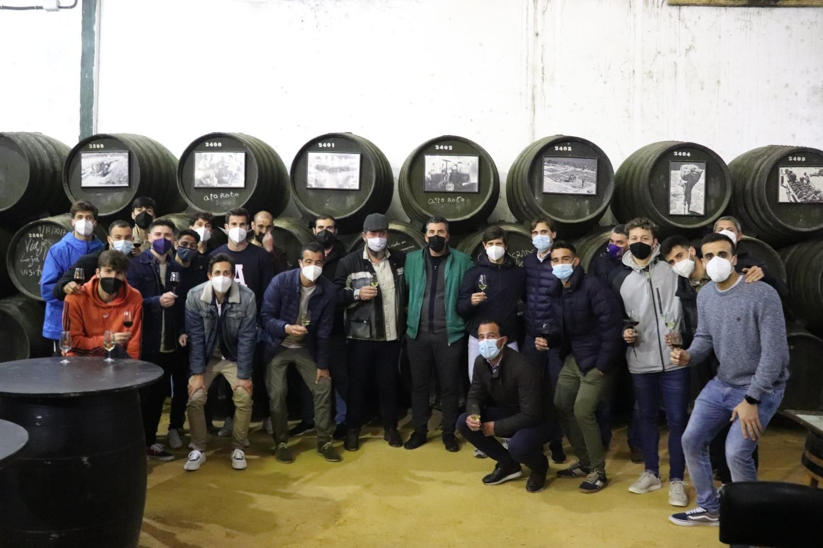 El Xerez DFC ha visitado este viernes la bodega Covijerez.