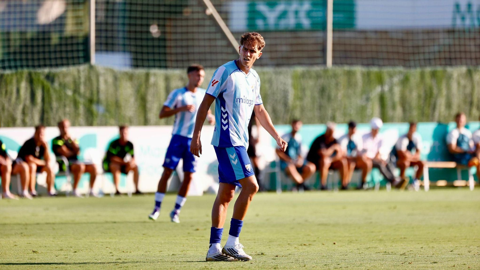 Adrián Niño durante el encuentro