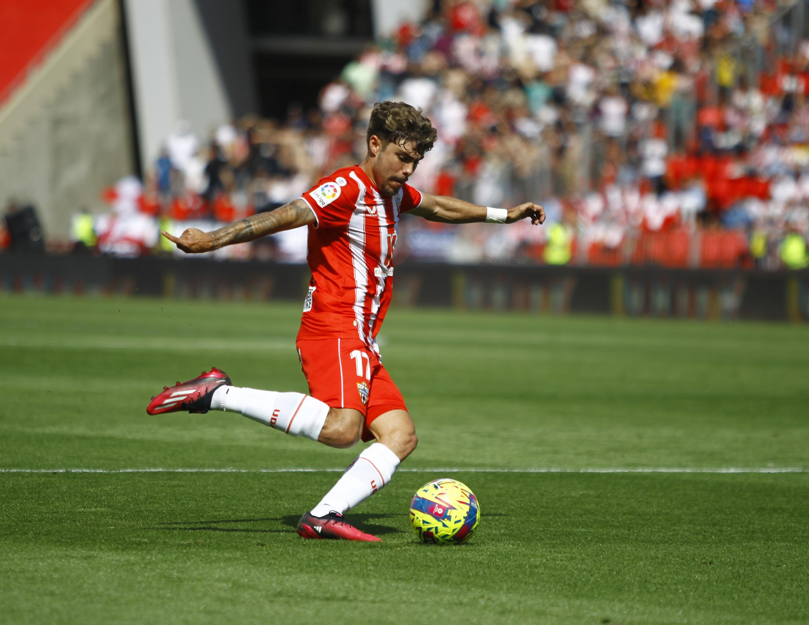 Imágenes del partido de la Liga Santander U.D. Almería-Cádiz C.F.