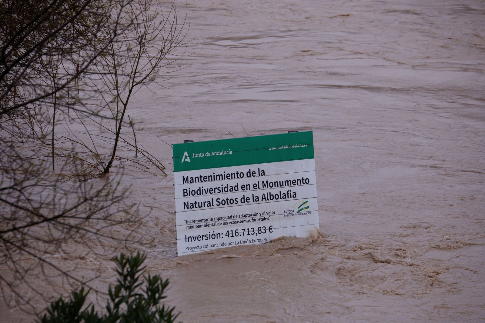 Así pasa el río Guadalquivir este lunes por Córdoba