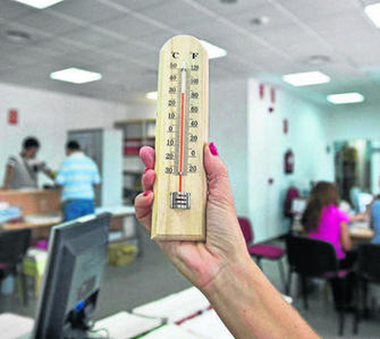 Con la avería la temperatura superaba los 30 grados.