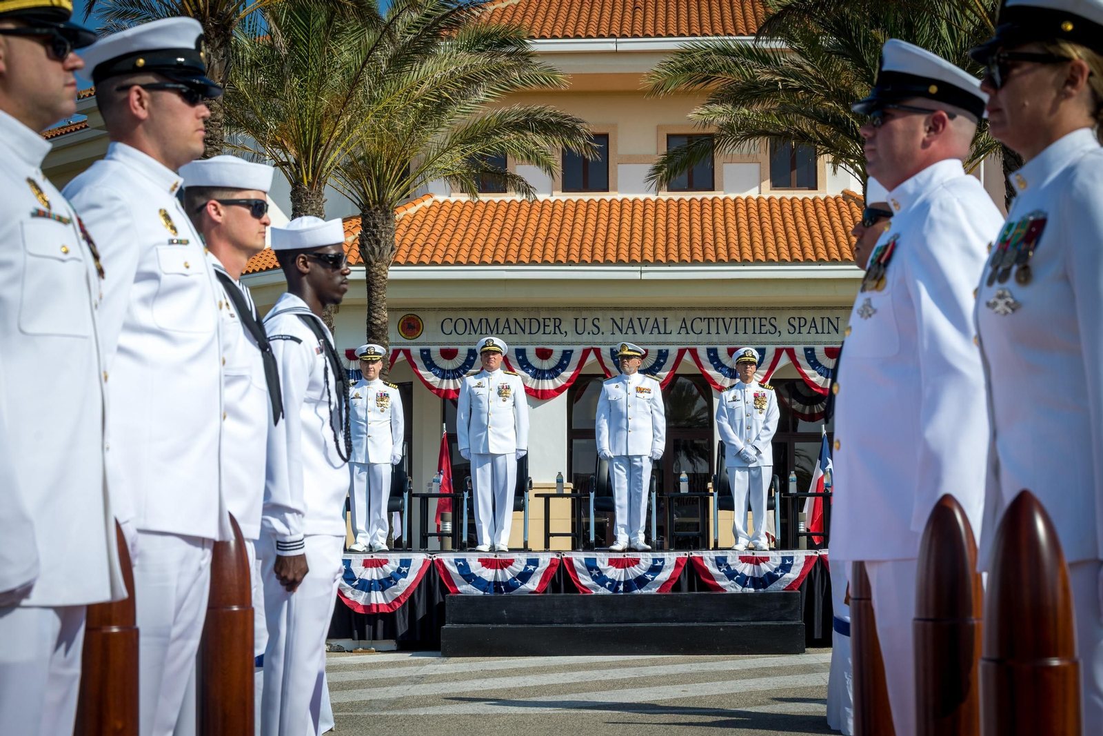 Las imágenes de la ceremonia de cambio de mando de EEUU en la Base de Rota