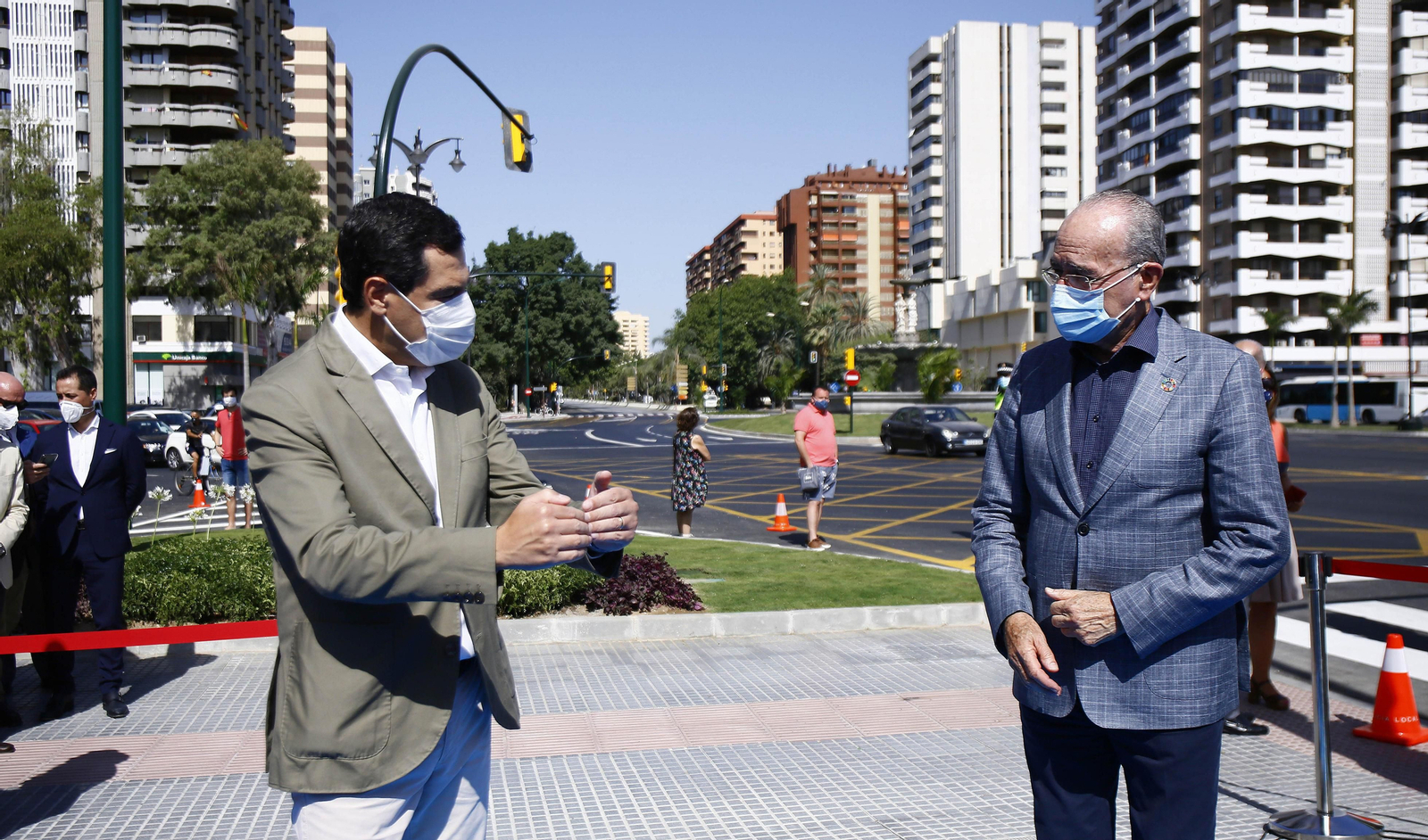 Fotos de la reinauguración de la avenida de Andalucía de Málaga, libre de obras 10 años después