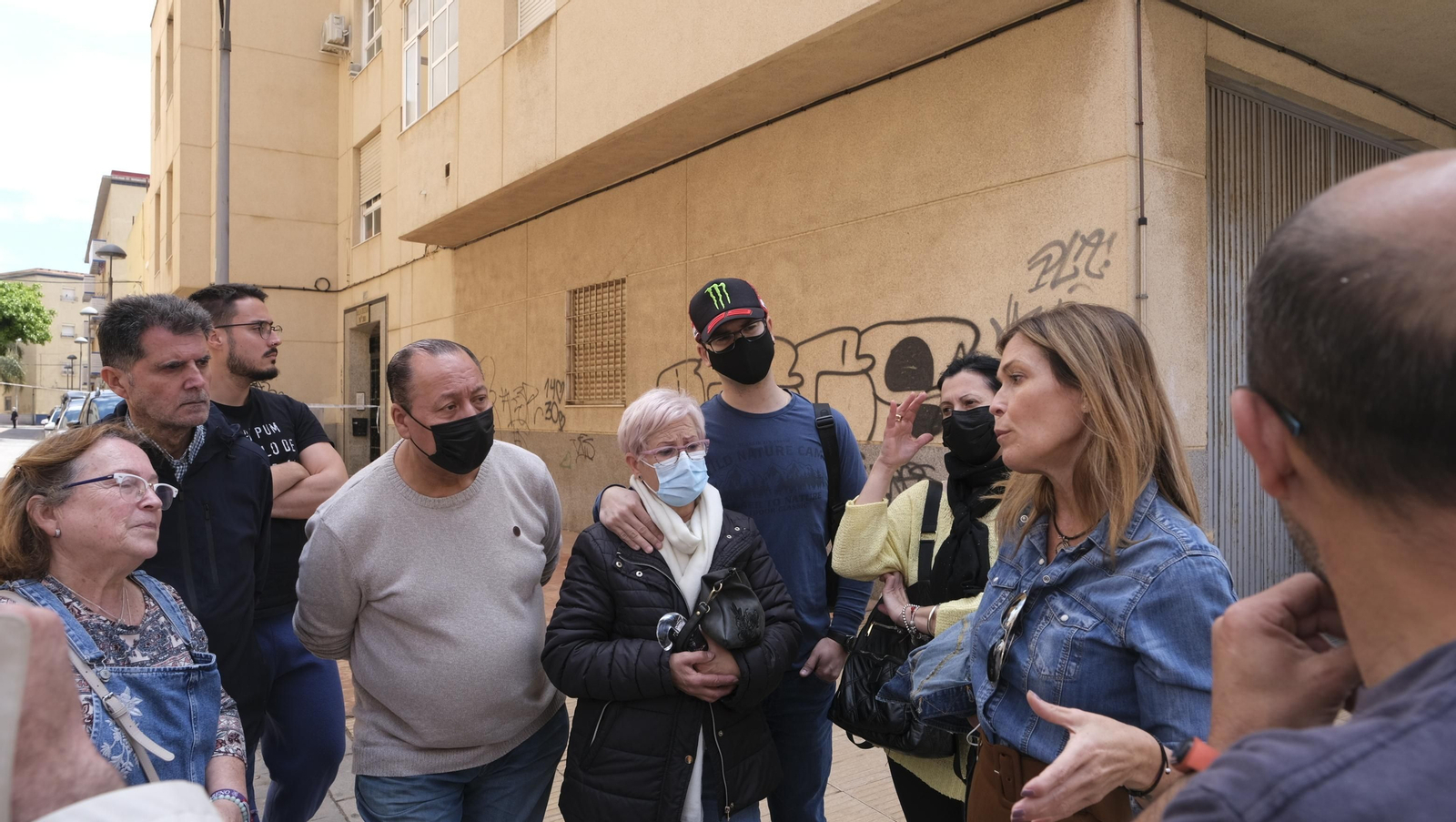 Imágenes de la vivienda con daños en el Tagarete. Almería
