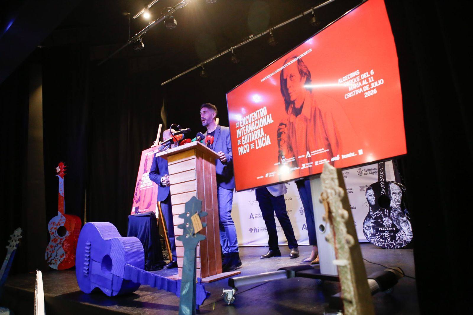Fotos de la presentación del XII Encuentro Internacional de Guitarra Paco de Lucía
