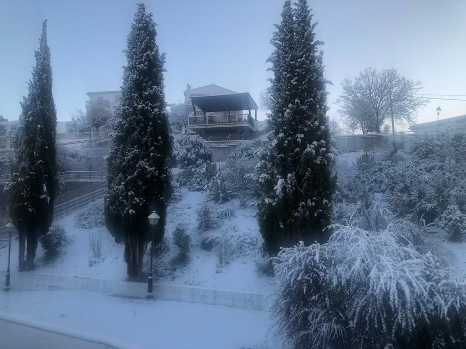 Fotos de la nieve en Víznar