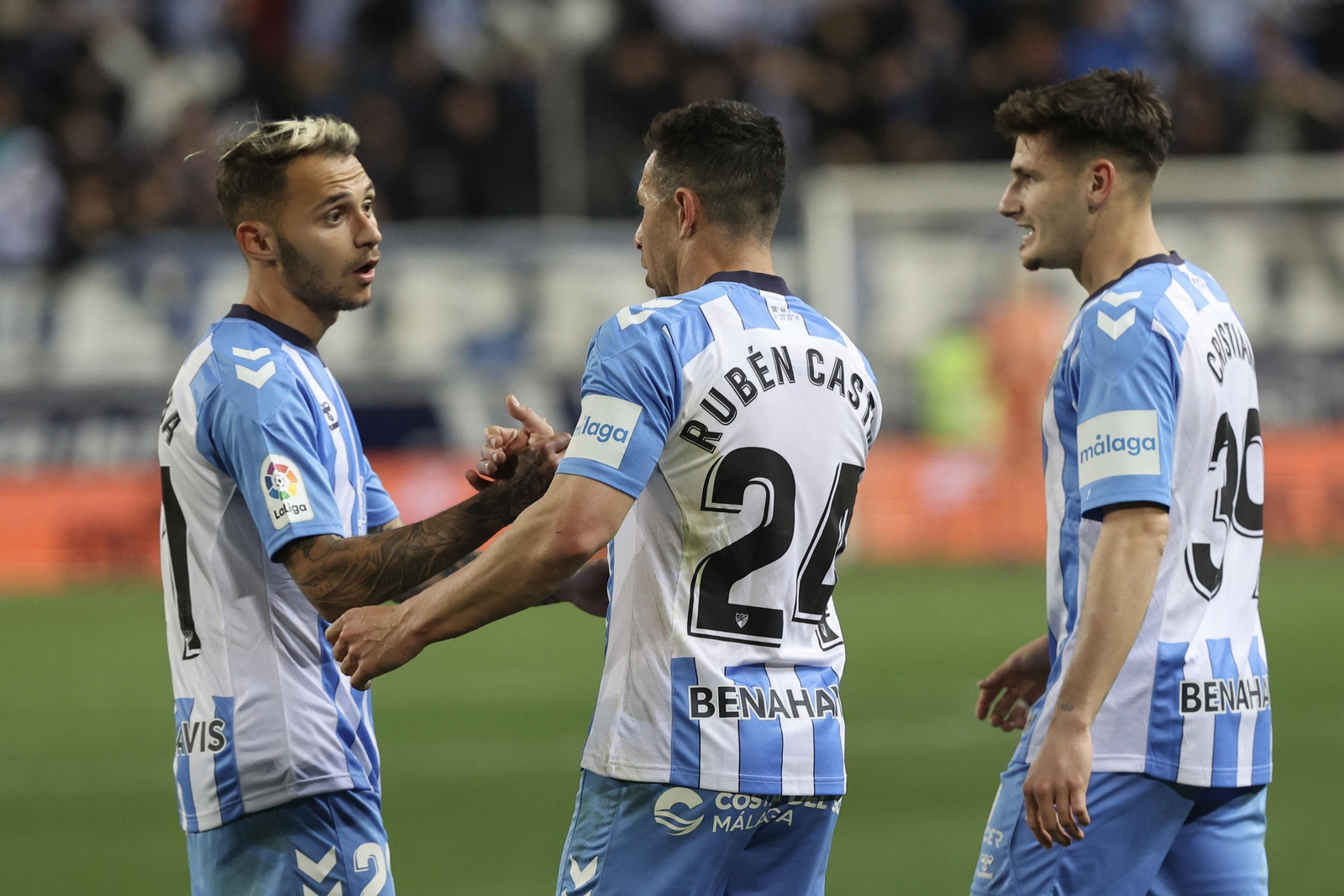 El Málaga CF-Zaragoza, en fotos