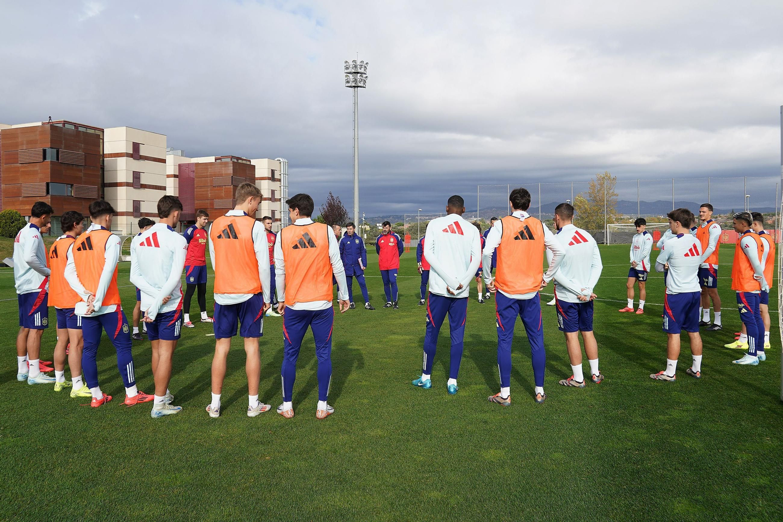 Entrenamiento de España sub 21.