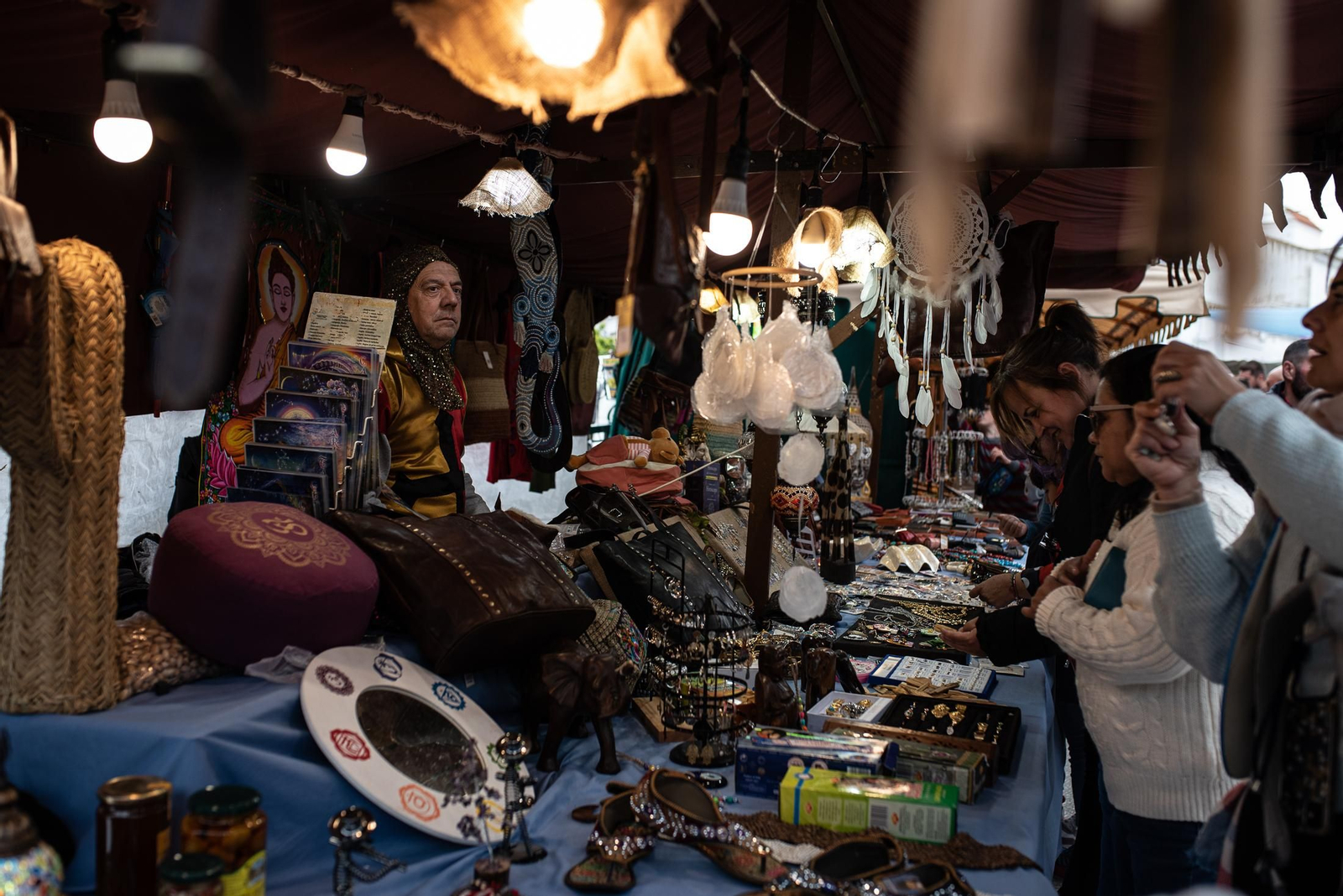 Imágenes del ambiente en la Feria del Descubrimiento de Palos de la Frontera