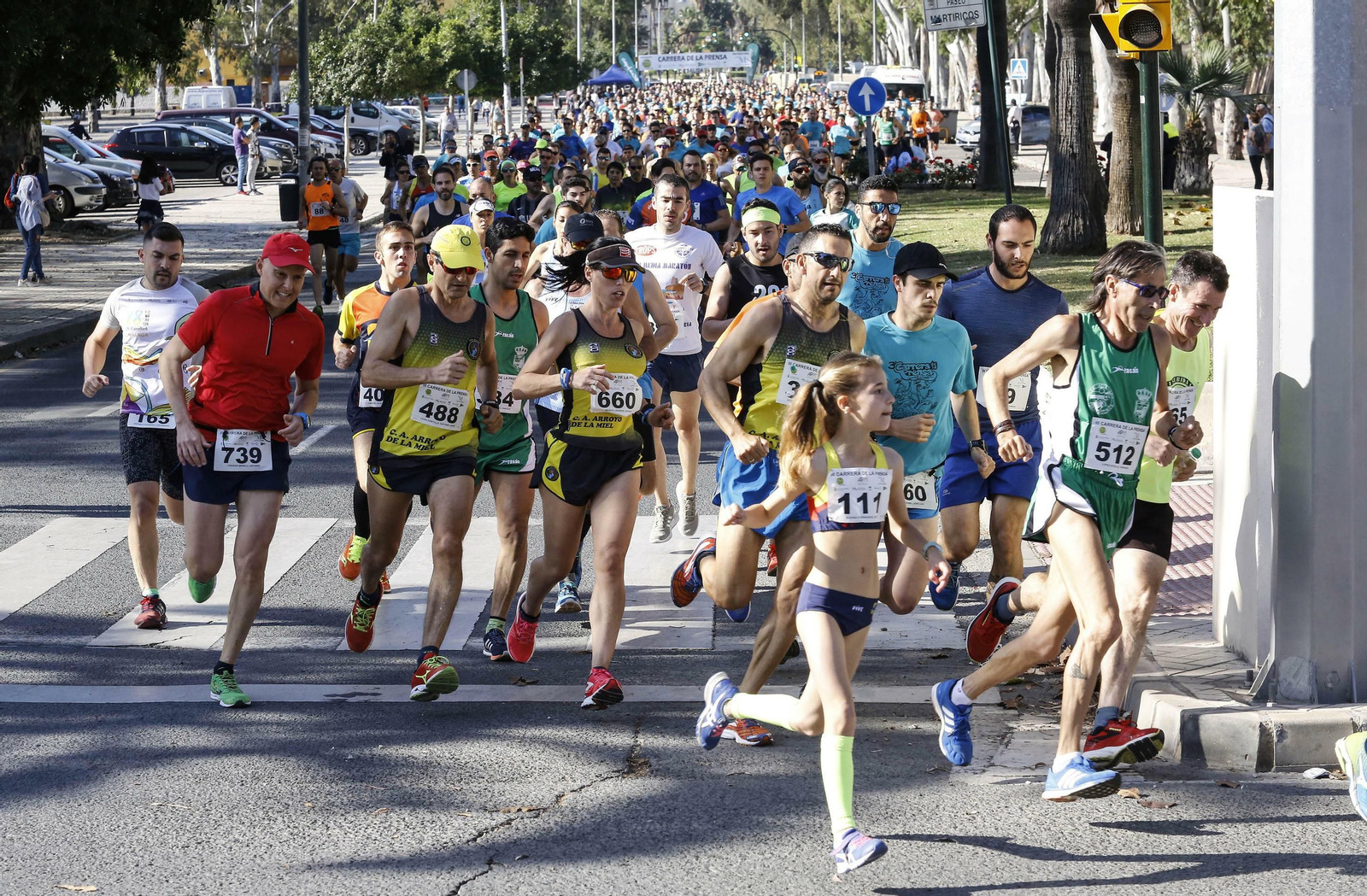 Imagen de la pasada Carrera Popular de la Prensa de Málaga 2018