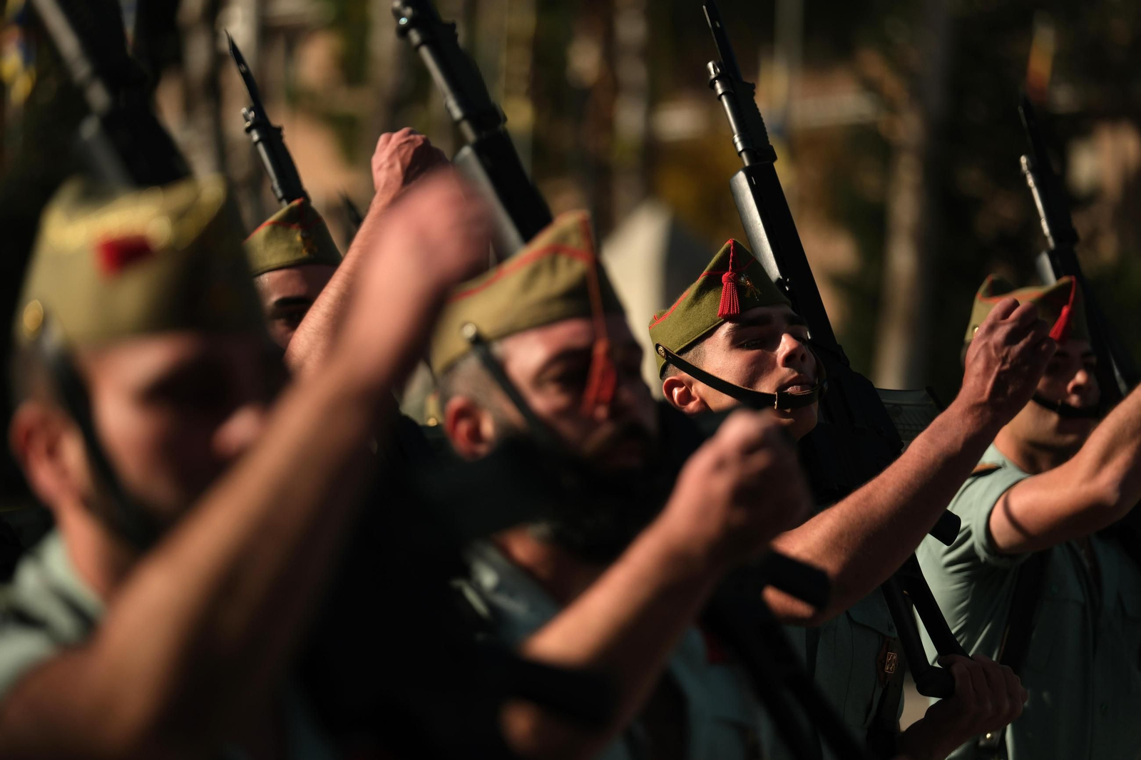 Momento de la parada militar.