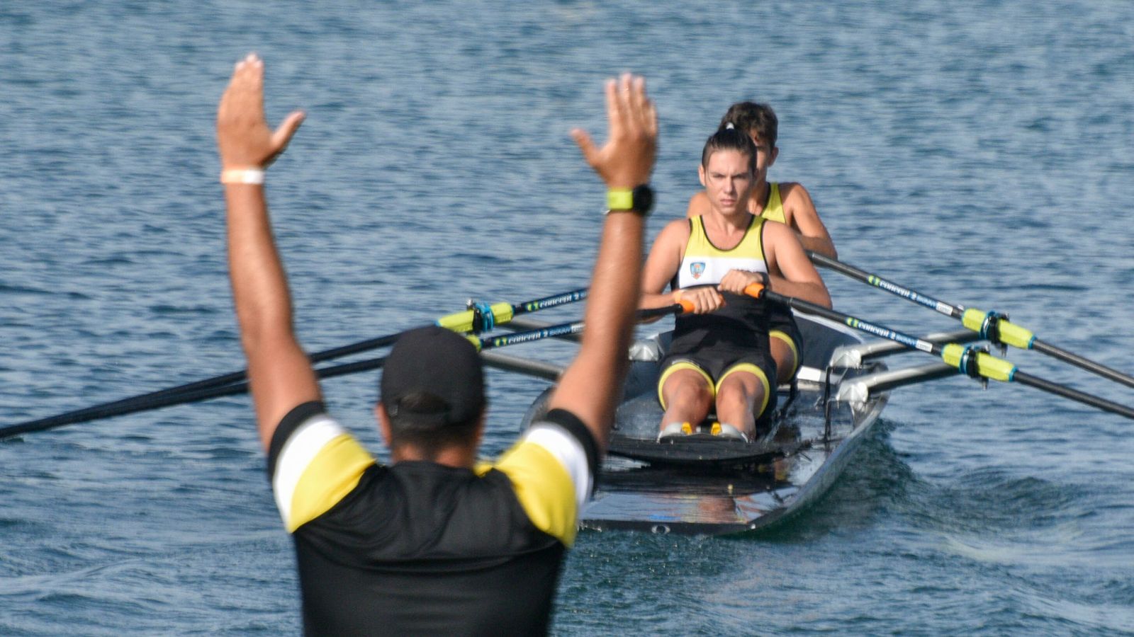 La segunda jornada del Campeonato de España de remo beach-sprint de La Línea, en imágenes