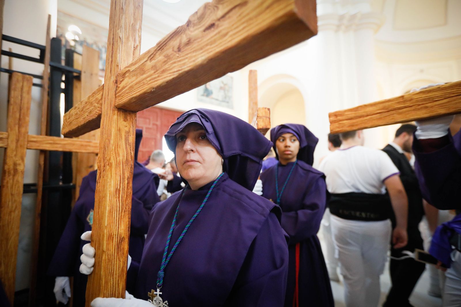 La procesión del Encuentro, en imágenes