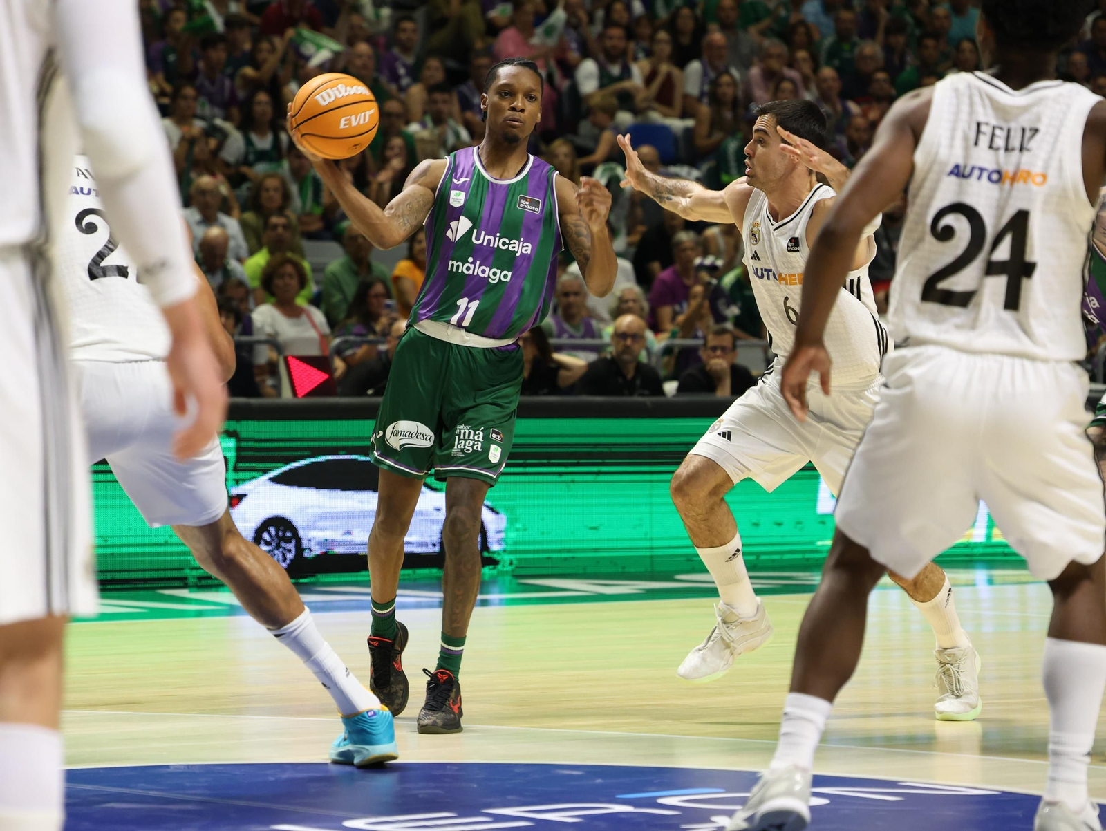 El Unicaja-Real Madrid, en fotos