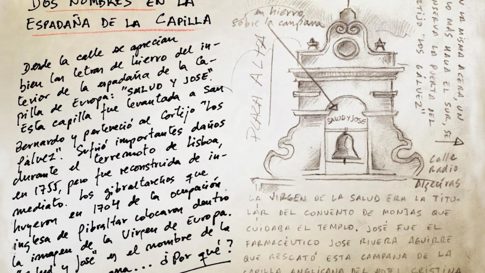 Una de las ilustraciones de la Guía secreta, de la Capilla de Europa