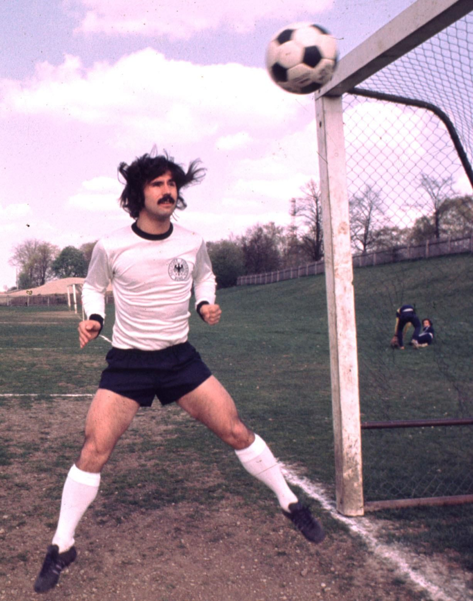 Müller, con la camiseta de la selección alemana.