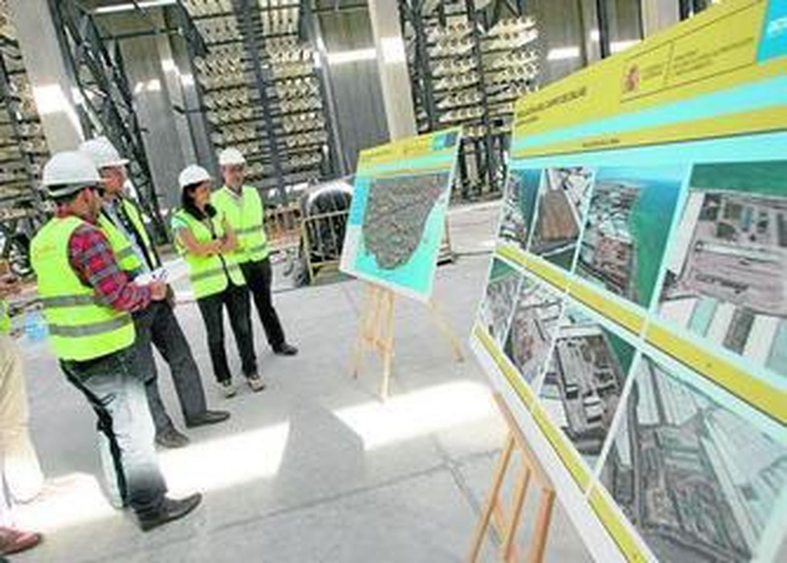 Imagen del proceso de construcción de la desaladora de Dalías, ya ejecutado.