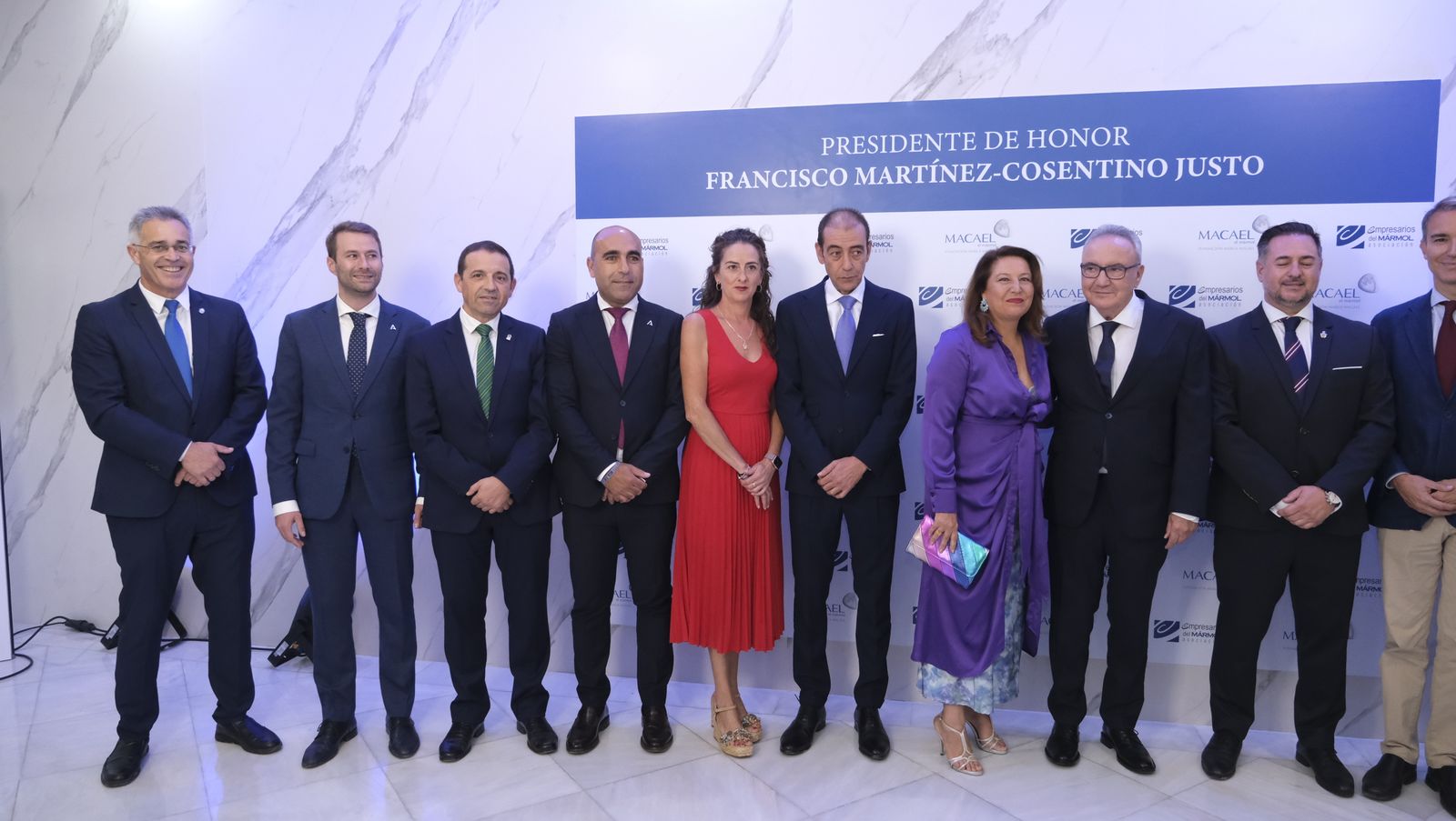 Imágenes del reconocimiento  como Presidente de Honor de la Asociación de Empresarios del Mármol, Francisco Martínez Cosentino