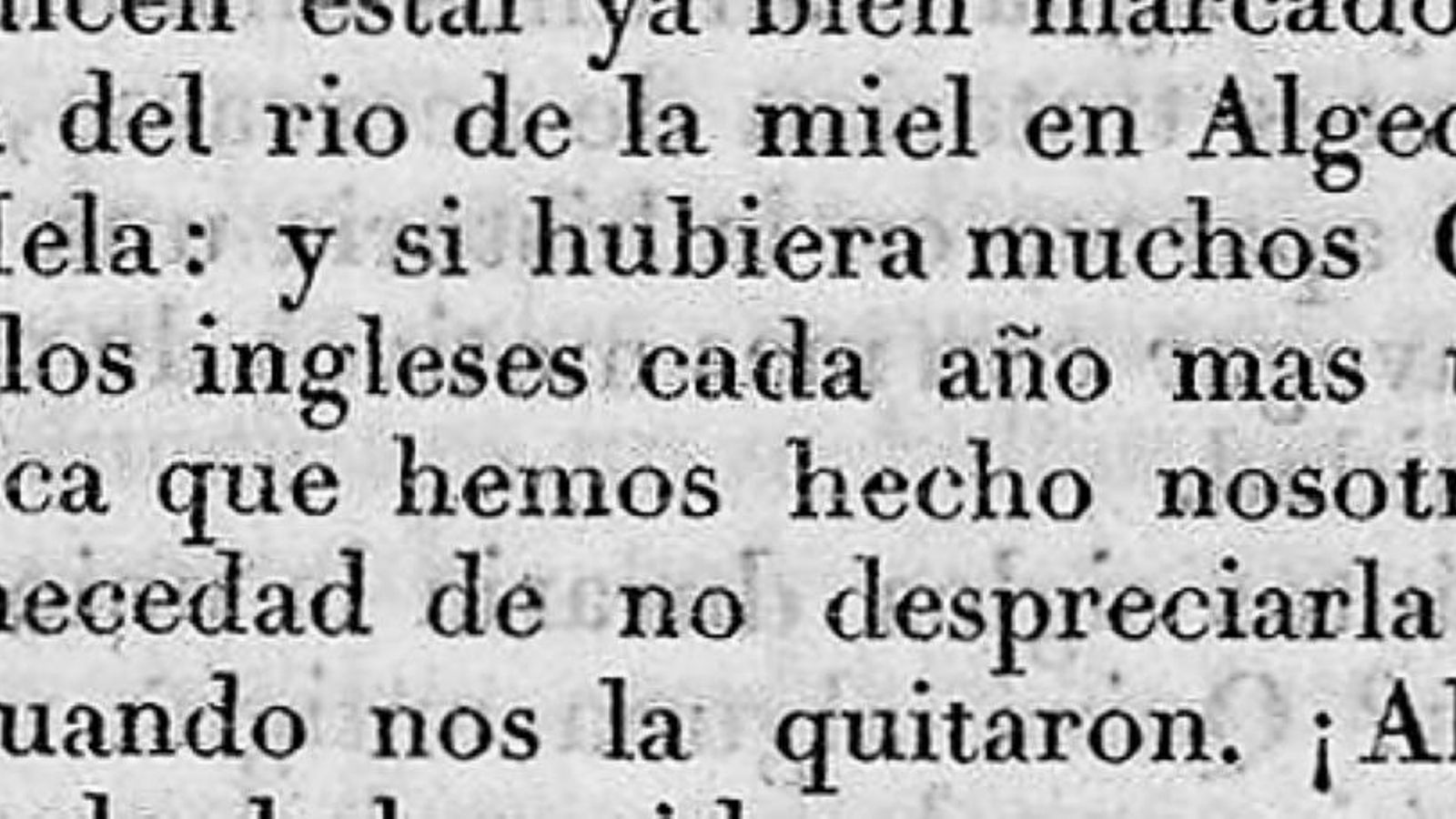 Referencia al río de la Miel. Referencia al río de la Miel.