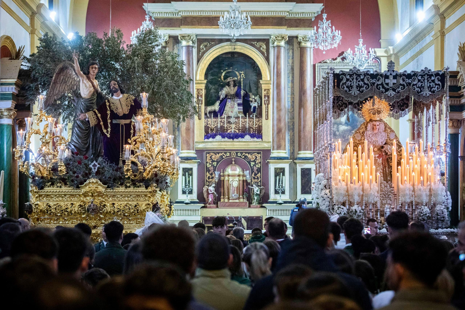 Las imágenes de la Cofradía del Huerto este Martes Santo de la Semana Santa de San Fernando