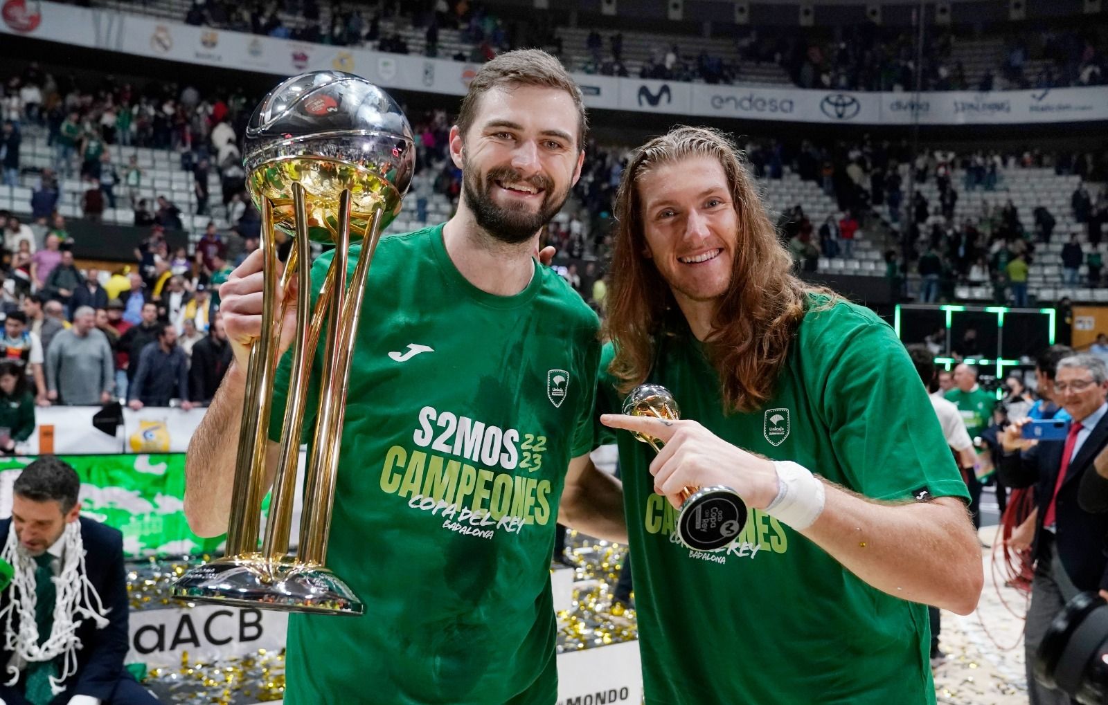 La celebración del Unicaja como campeón de la Copa del Rey, en imágenes