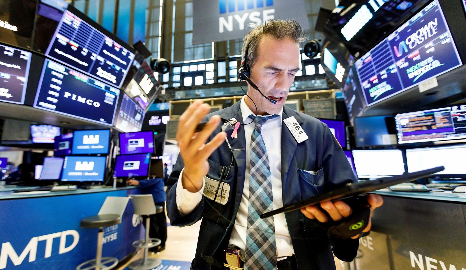 Un broker en Wall Street el pasado lunes