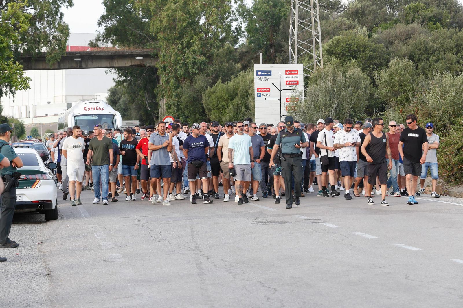 Fotos del segundo día de la huelga del metal en el Campo de Gibraltar