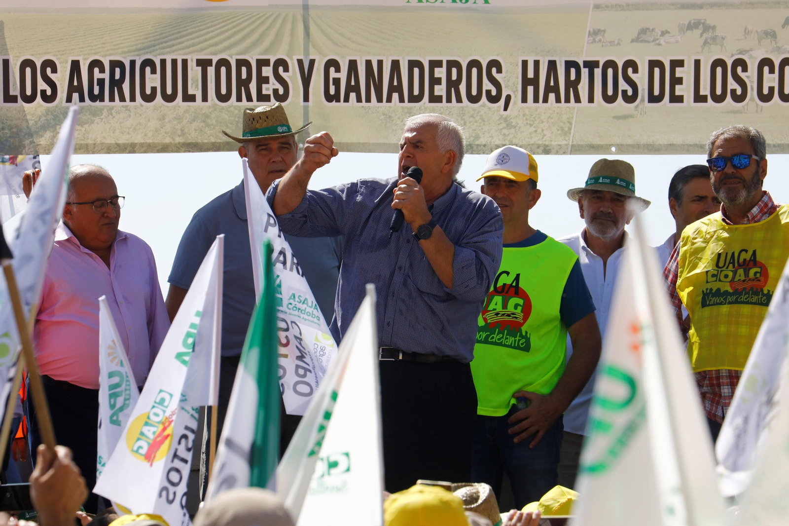 La protesta del sector agrario contra las políticas de la UE en Córdoba, en imágenes