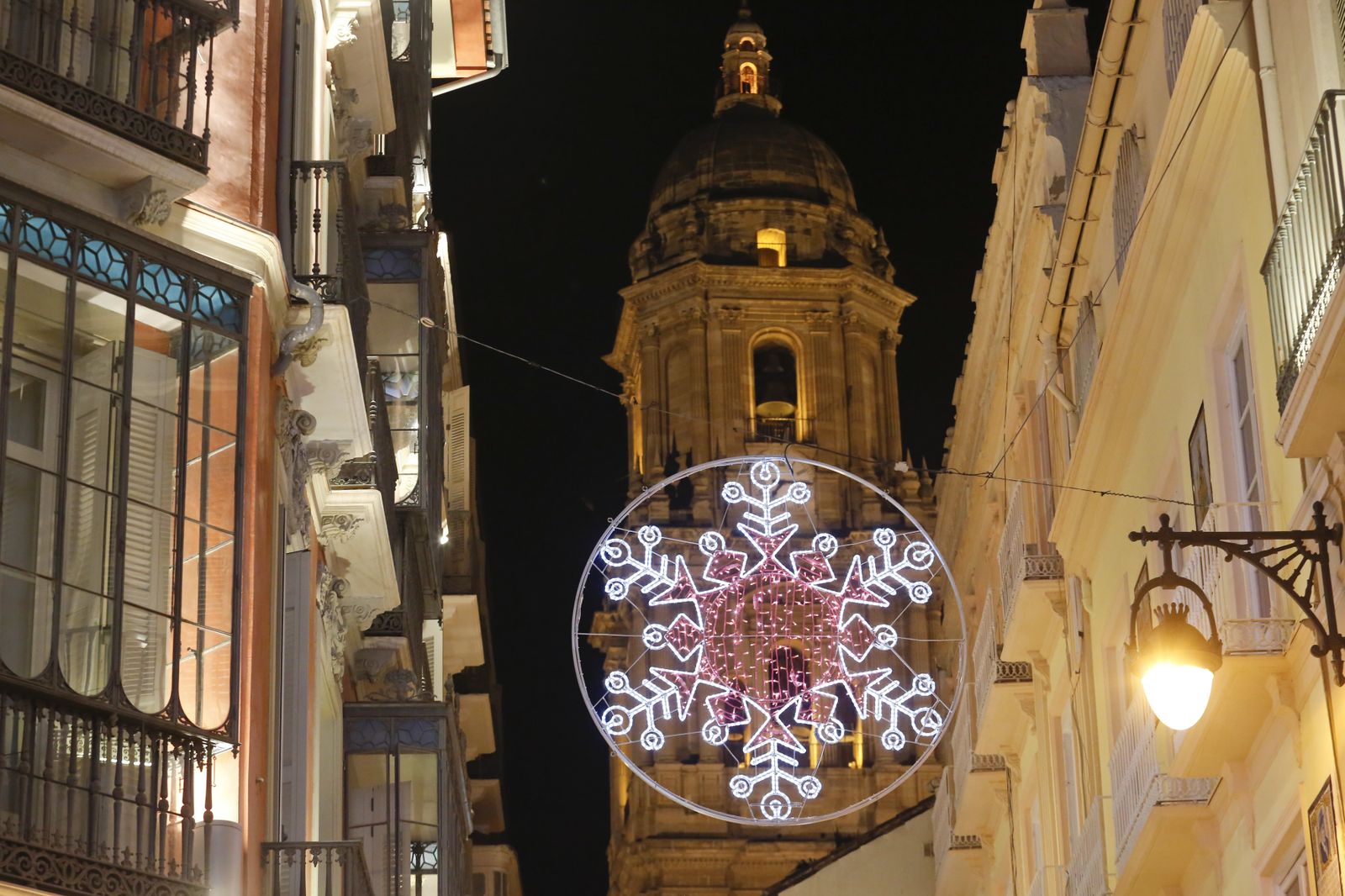 Encendido del alumbrado de Navidad en Málaga