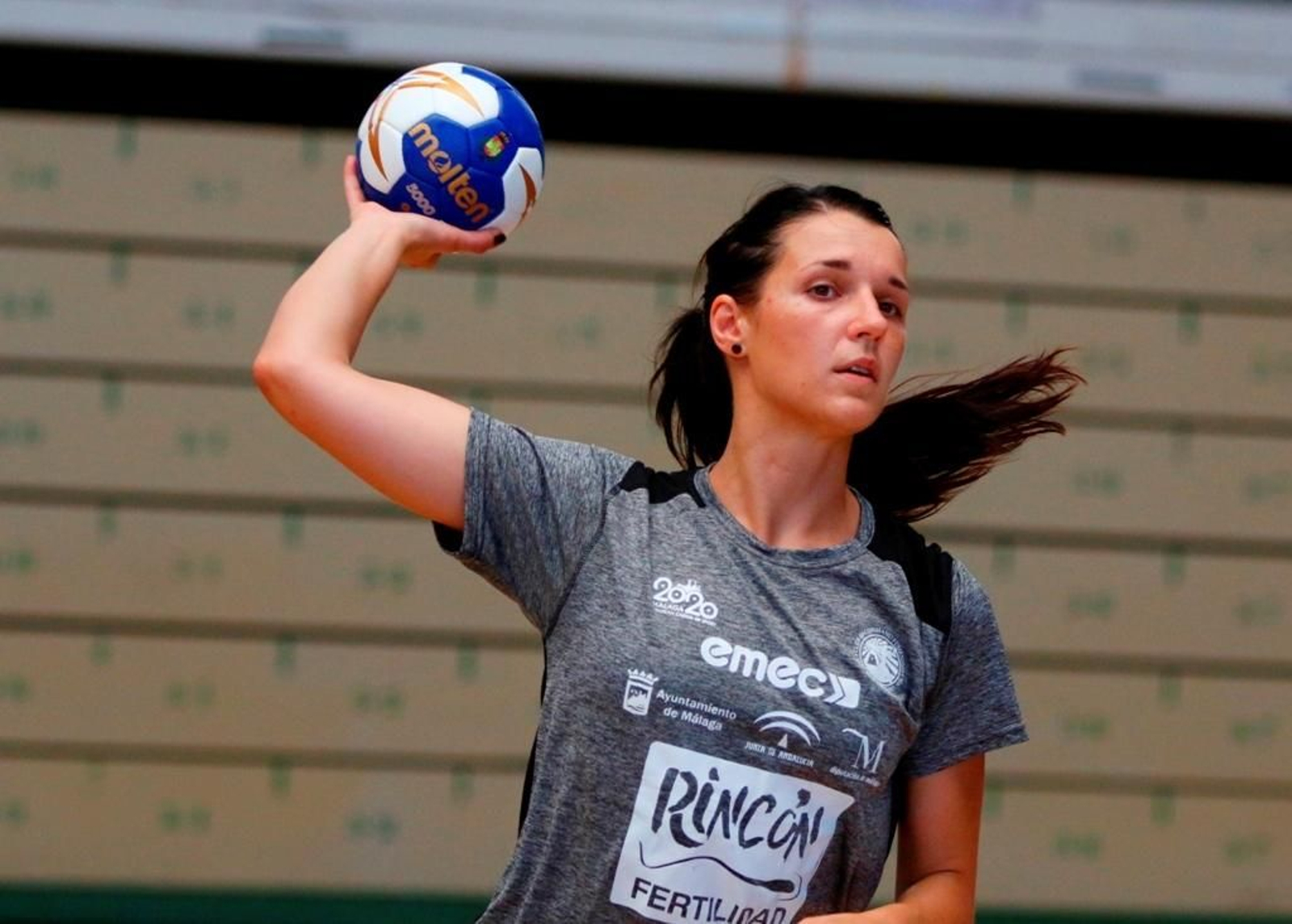 Hanna Yashchuk durante un entrenamiento.