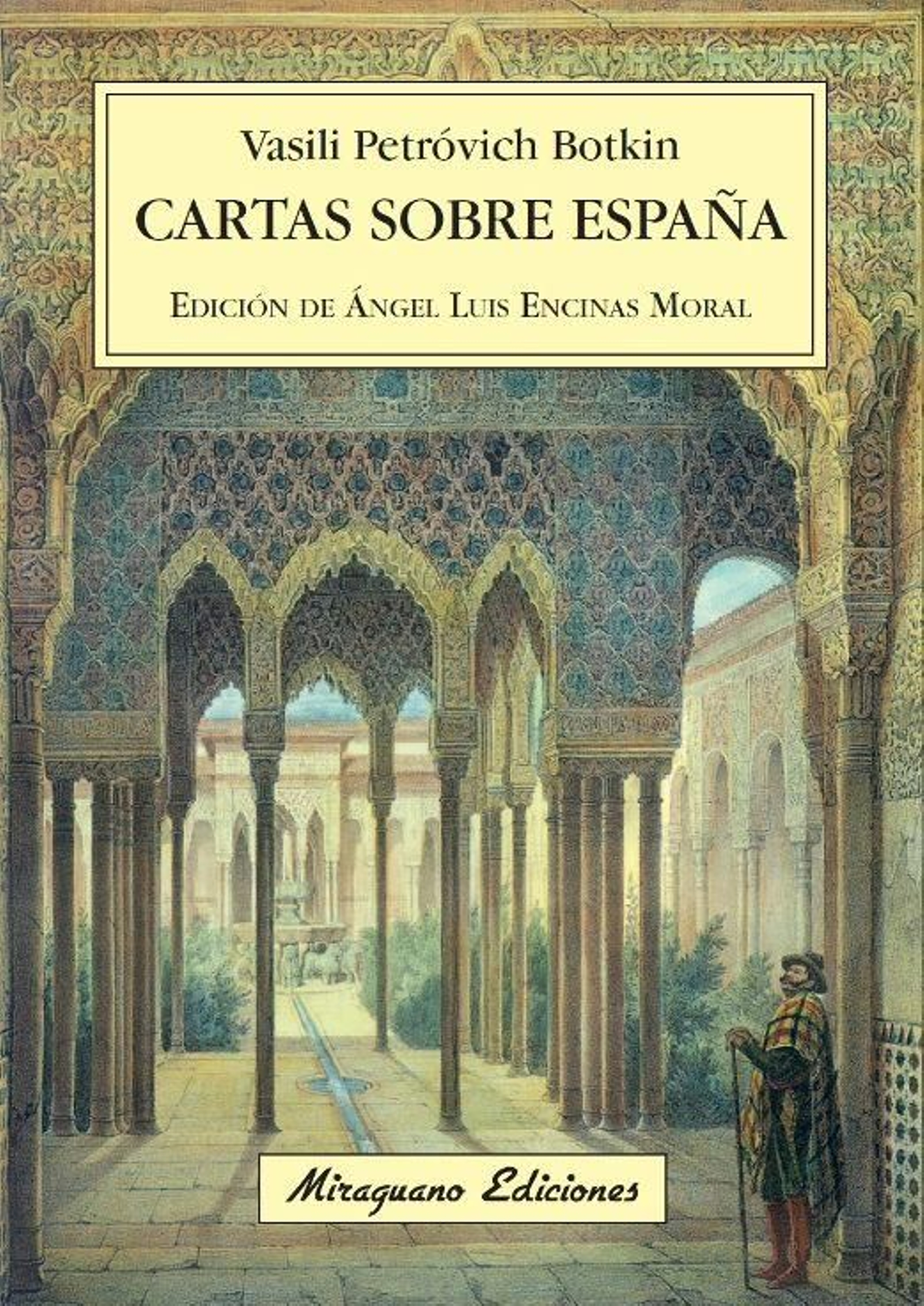 Portada del libro de Botkin, Cartas sobre España, 1845.
